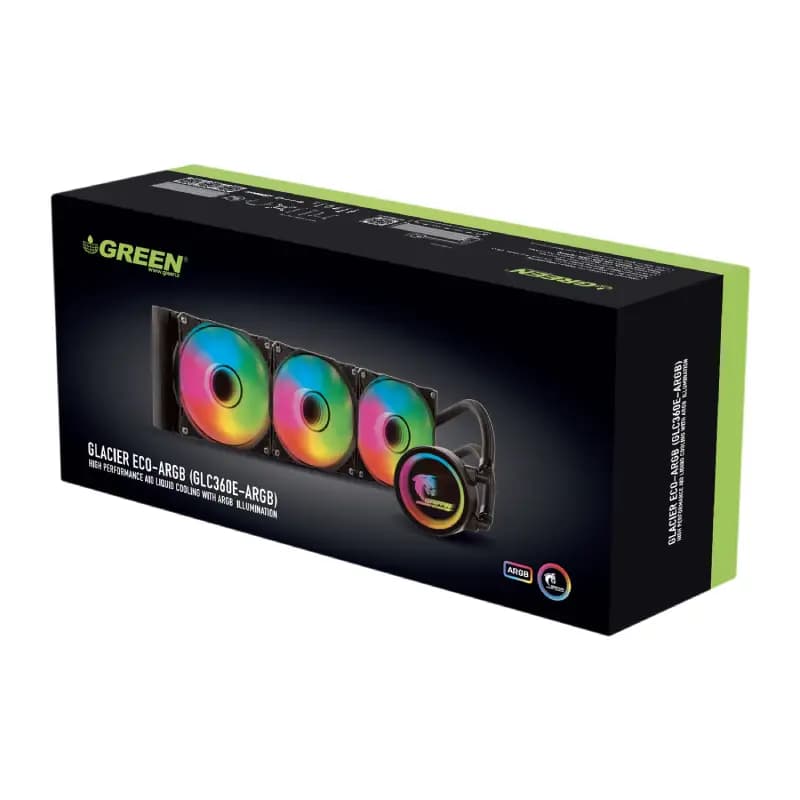خنک کننده مایع پردازنده گرین مدل GLACIER 360 ECO-ARGB