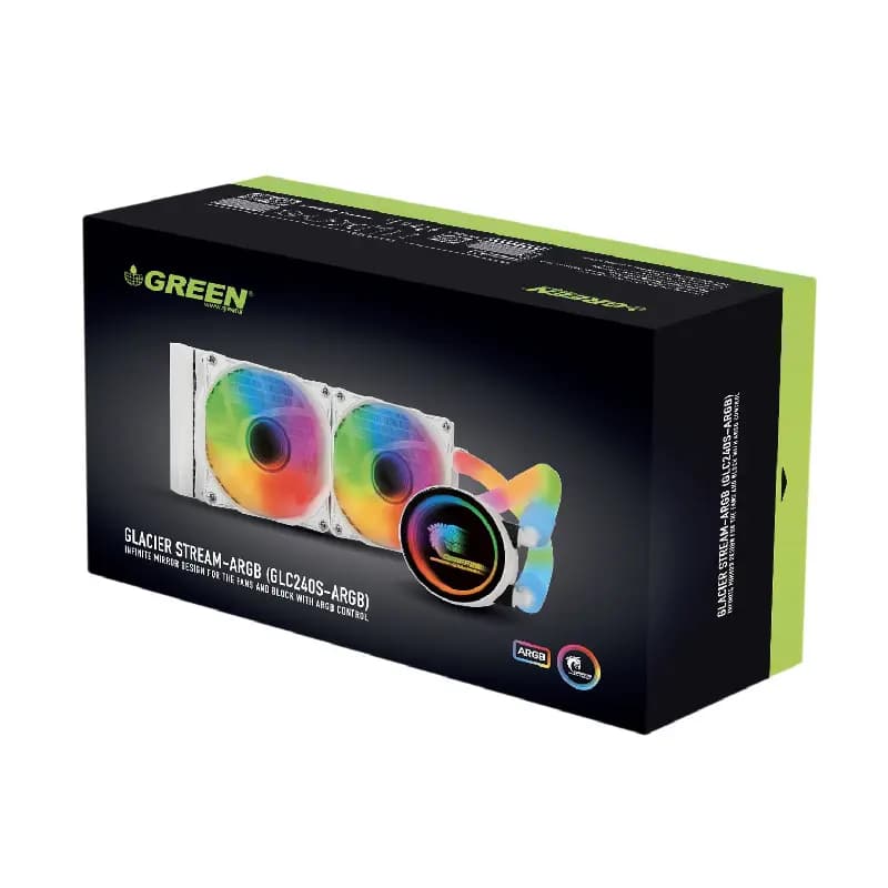 خنک کننده پردازنده گرین مدل GLC240 STREAM-ARGB