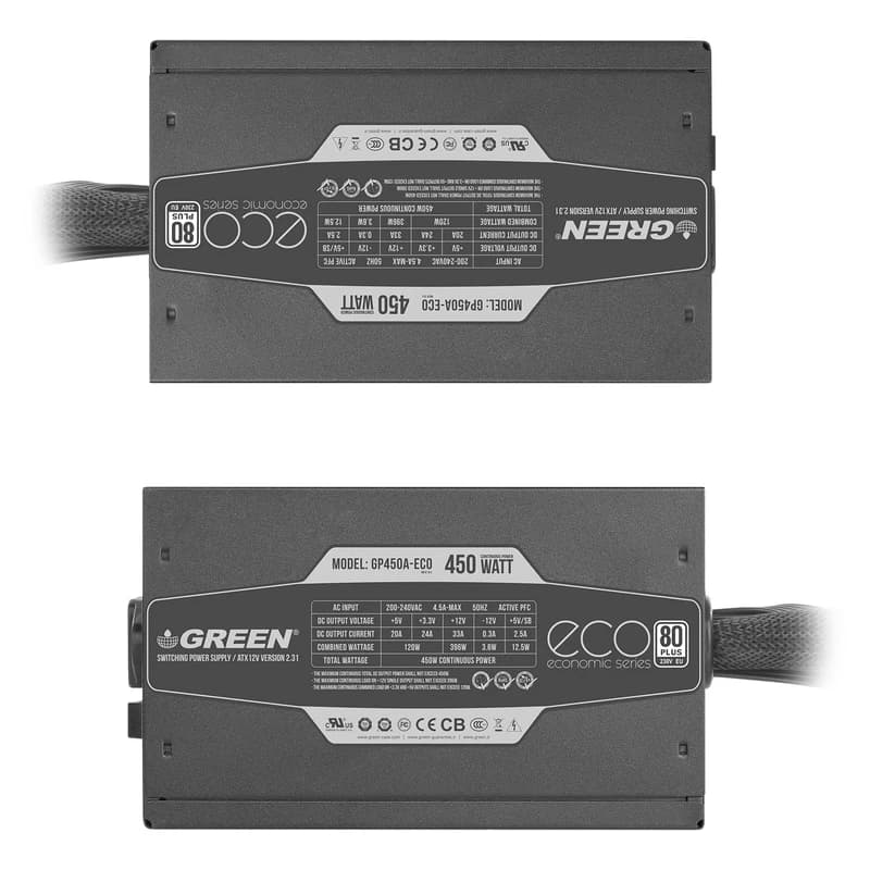 پاور کامپیوتر گرین مدل GP450A-ECO