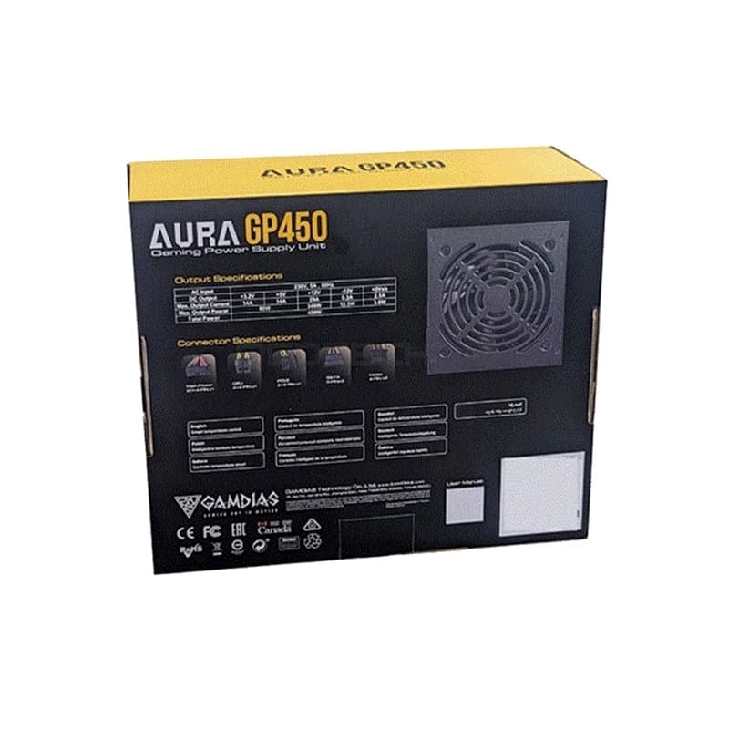 پاور کامپیوتر گیمدیاس مدل AURA GP450
