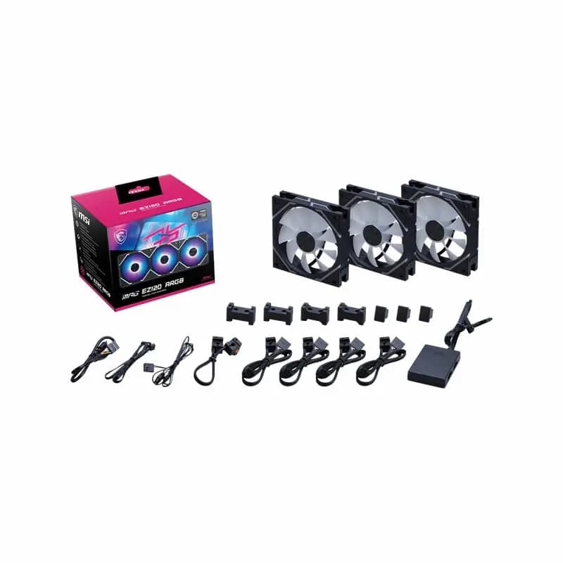 فن کیس ام اس ای مدل MPG EZ120 ARGB
