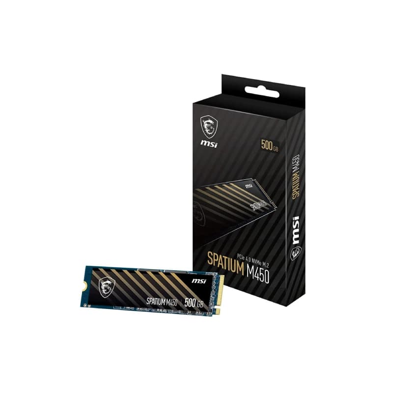 حافظه اس اس دی اینترنال ام اس ای مدل MSI SPATIUM M450 M.2 با ظرفیت 500 گیگابایت