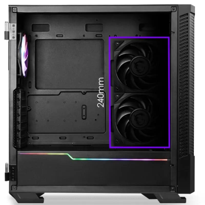 کیس کامپیوتر ام اس آی مدل MPG VELOX 100R