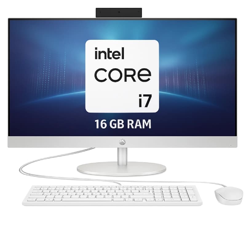 کامپیوتر آل این وان اچ پی ۲۴ اینچی مدل AIO 24-CR0009L i7 16GB 512GB SSD Intel Iris Xe Graphics