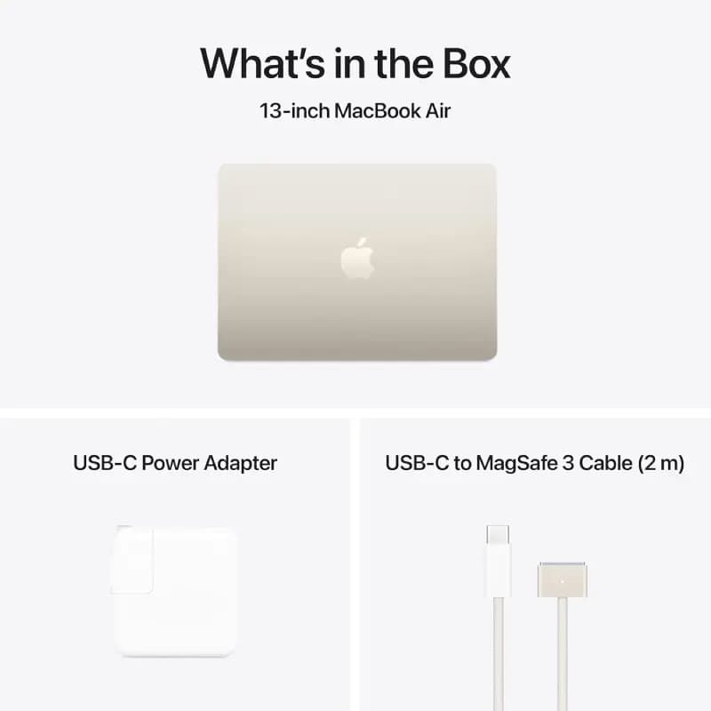 لپ تاپ 13.6 اینچی اپل مدل MacBook Air MW103 2025 M4 16GB 512GB SSD