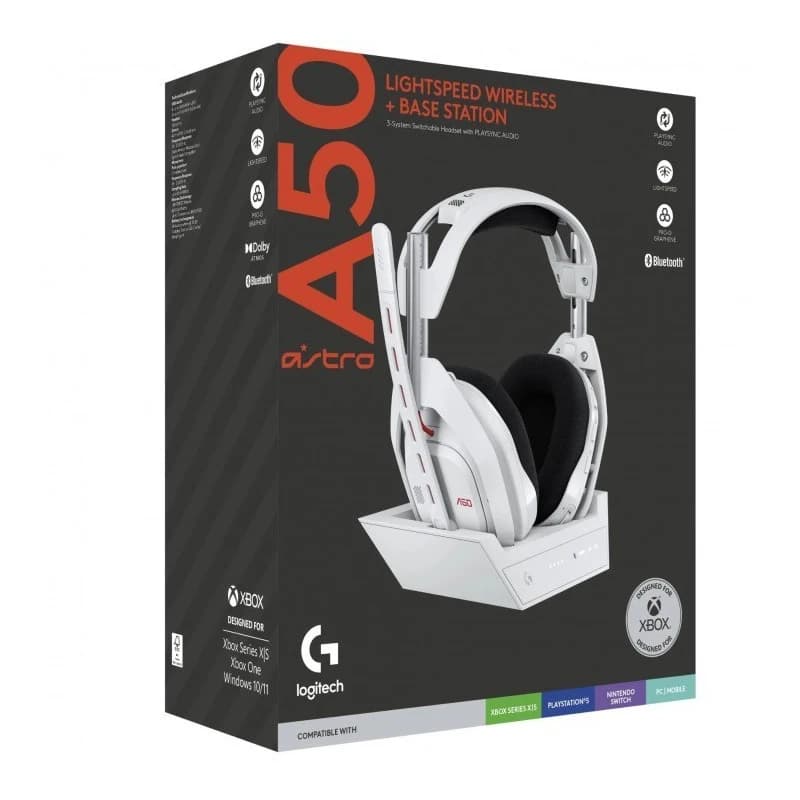 هدست لاجیتک مدل ASTRO A50 LIGHTSPEED Wireless Headset Gen 5 + Base Station