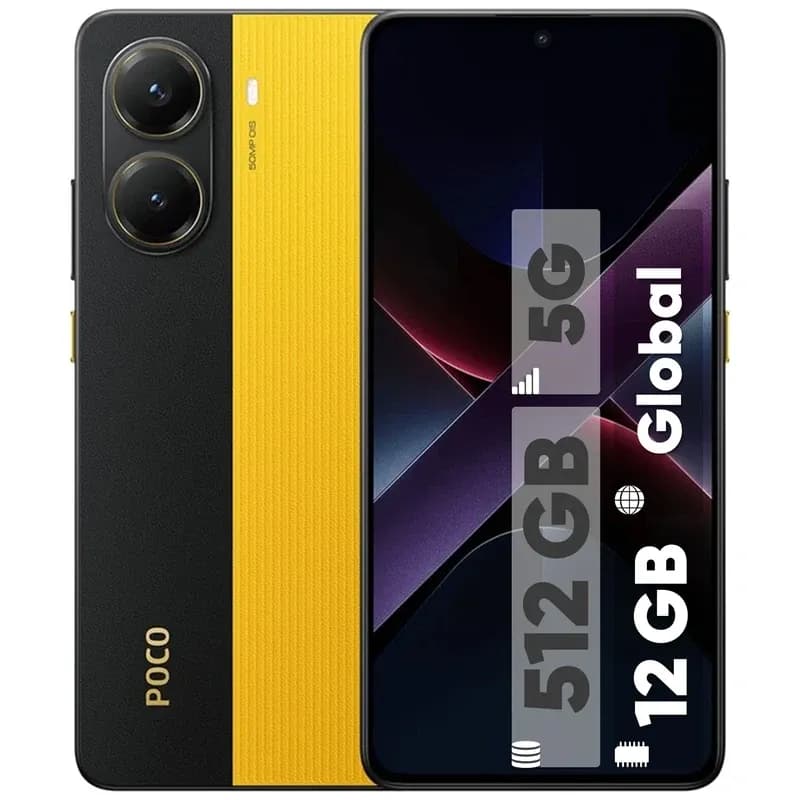 گوشی موبایل شیائومی پوکو مدل Poco X7 Pro 5G دو سیم کارت ظرفیت 512 گیگابایت رم 12 گیگابایت