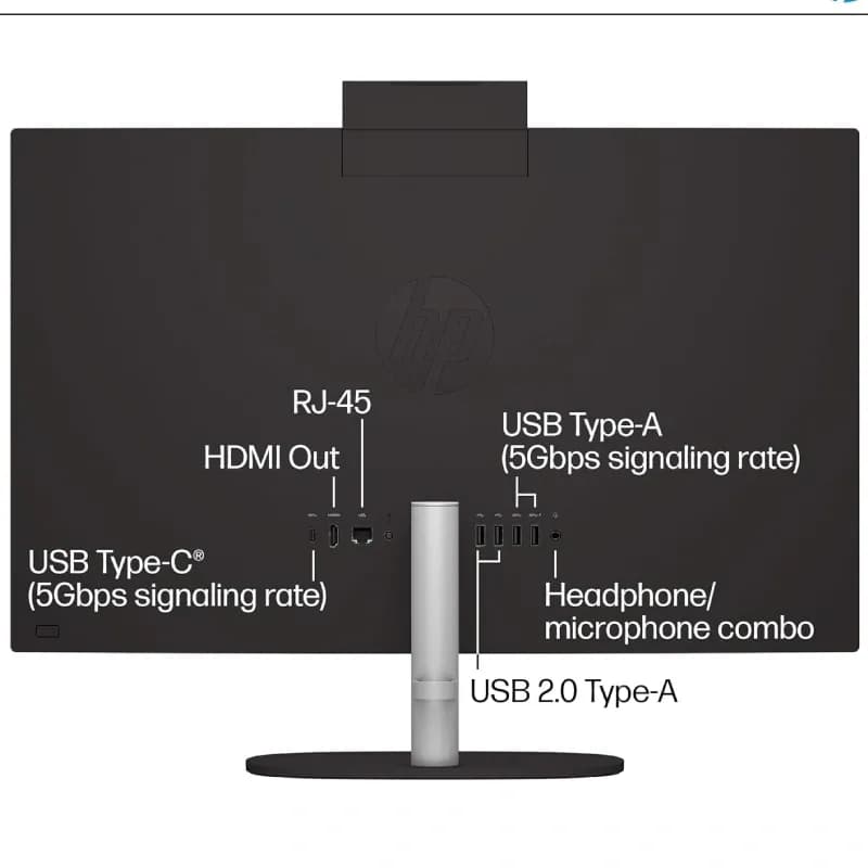 کامپیوتر آل ‌این ‌وان اچ ‌پی ۲۴ اینچی مدل HP 24-CR0324NH i5 8GB 512GB SSD Intel UHD