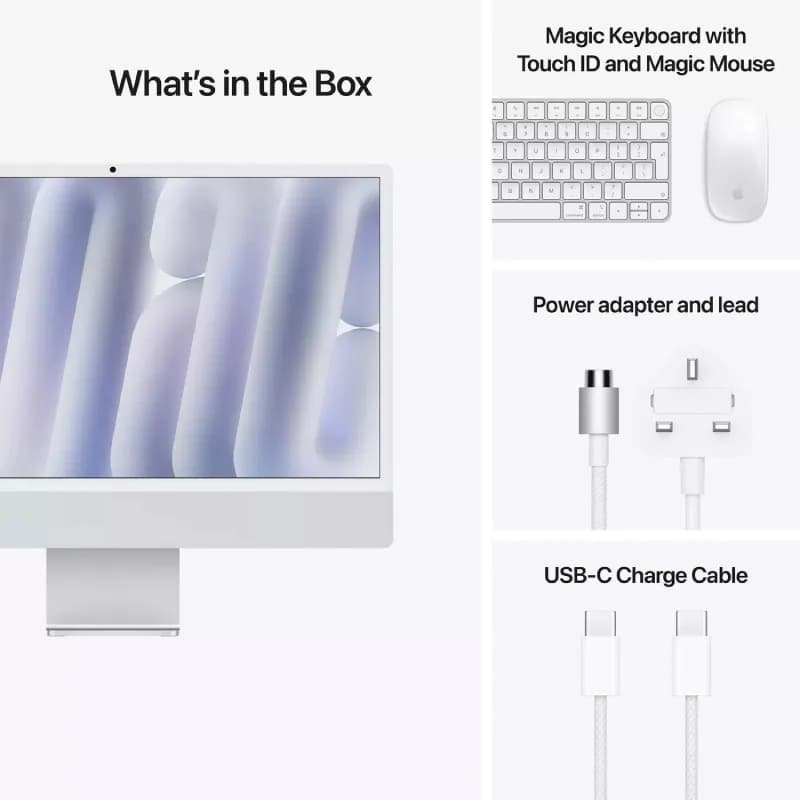 کامپیوتر آل این وان اپل ۲۴ اینچی مدل iMac MWUV3 M4 16GB 512GB SSD