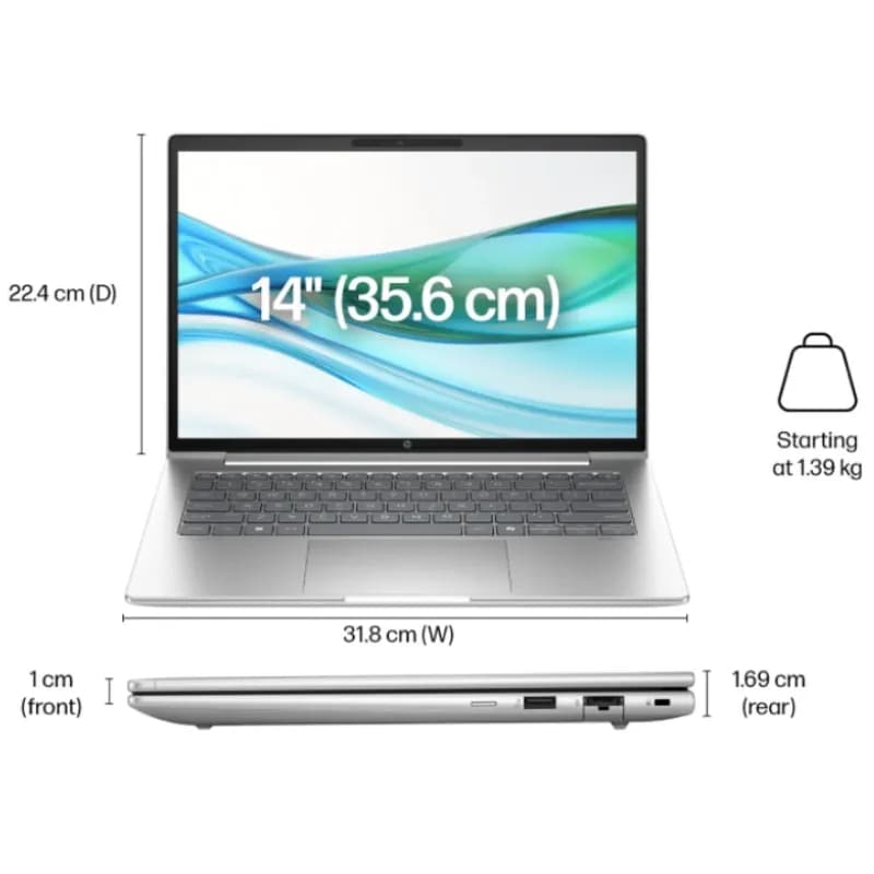 لپ تاپ 14 اینچی اچ پی مدل ProBook 440 G11 Core Ultra 5 8GB 512GB SSD Intel Arc