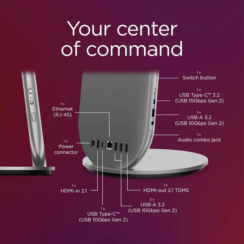 کامپیوتر آل این وان لمسی لنوو 27 اینچی مدل Yoga Aio 27 Core Ultra 9 32GB 512GB SSD 8GB RTX 4050