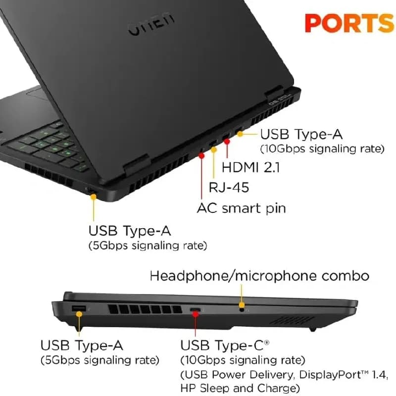 لپ تاپ 16 اینچی اچ‌ پی مدل OMEN 16S 16‑AN0075CL Core Ultra 9 32GB 1TB SSD 8GB RTX 5070