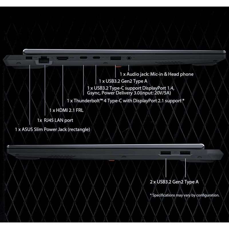 لپ تاپ 16 اینچی ایسوس مدل TUF Gaming F16 FX608JH i5 13450HX 24GB 2TB SSD 8GB RTX 5060