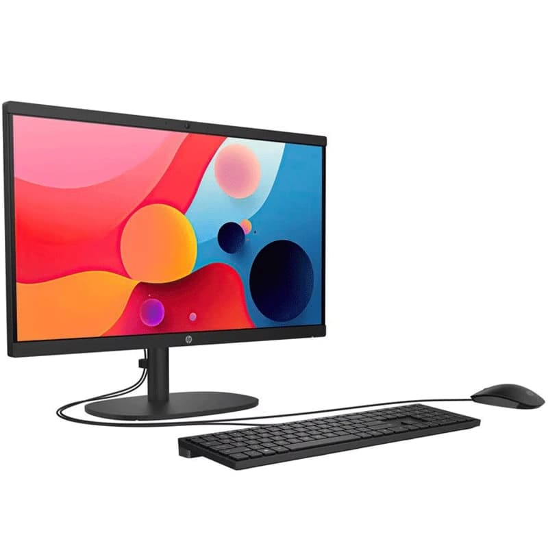 کامپیوتر آل این وان اچ پی 21.5 اینچی مدل DG0013NH i3 8GB 512GB SSD Intel UHD