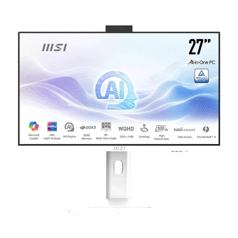 کامپیوتر آل این وان ام اس آی 27 اینچی مدل Modern AM273QP AI 1UM Core Ultra 5 16GB 1TB SSD Intel Arc