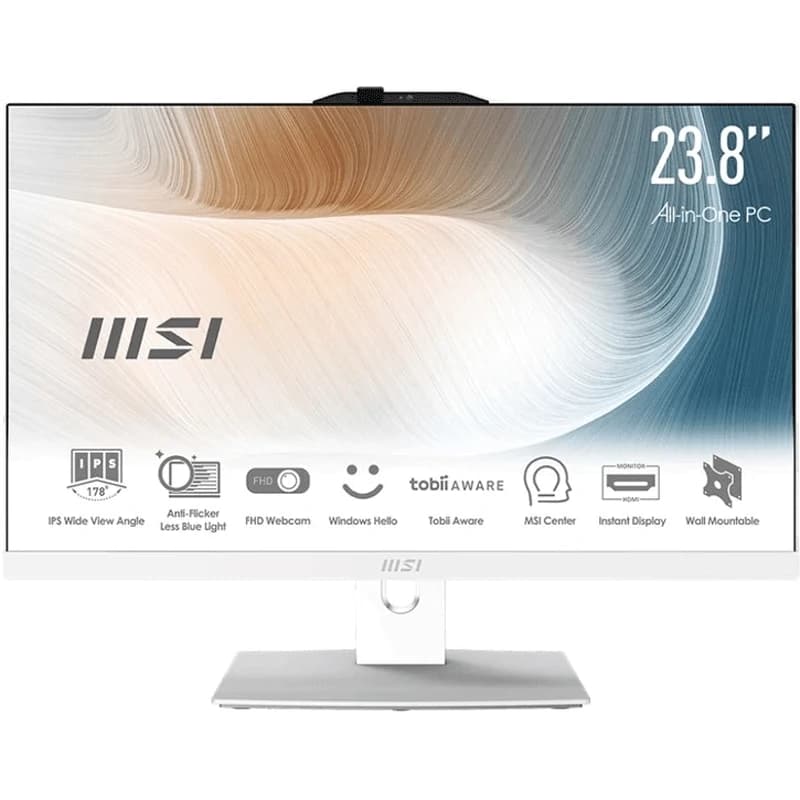 کامپیوتر آل این وان 23.8 اینچی ام اس آی  مدل Modern AM242P 1M Core 7 16GB 1TB SSD Intel Iris Xe