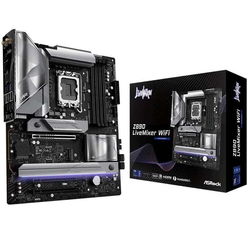 مادربرد ازراک Z890 LiveMixer WiFi DDR5