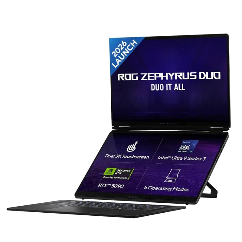 لپ تاپ 16 اینچی ایسوس مدل ROG Zephyrus Duo 16 GX651AX Core Ultra 9 64GB 2TB SSD 24GB RTX 5090