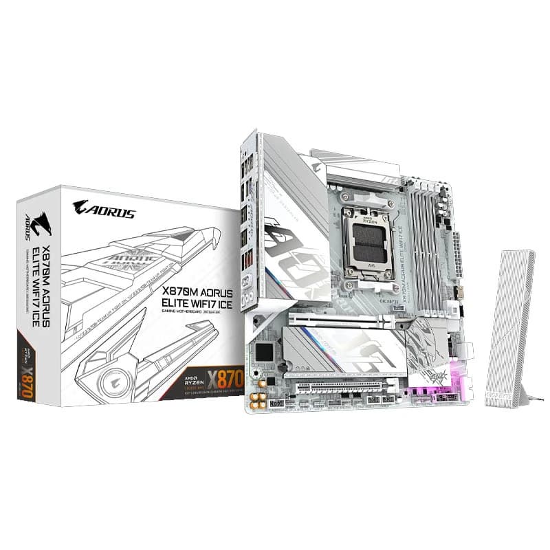 GIGABYTE X870M AORUS ELITE WIFI7 ICE DDR5 Motherboard