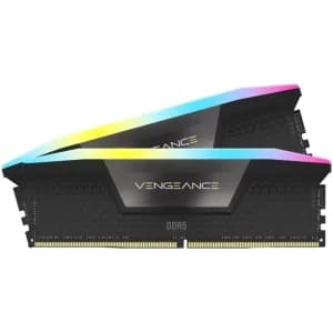 رم کامپیوتر کورسیر مدل Vengeance RGB DDR5 ظرفیت 32 گیگابایت (2×16GB) فرکانس 7200MHz تایمینگ CL34