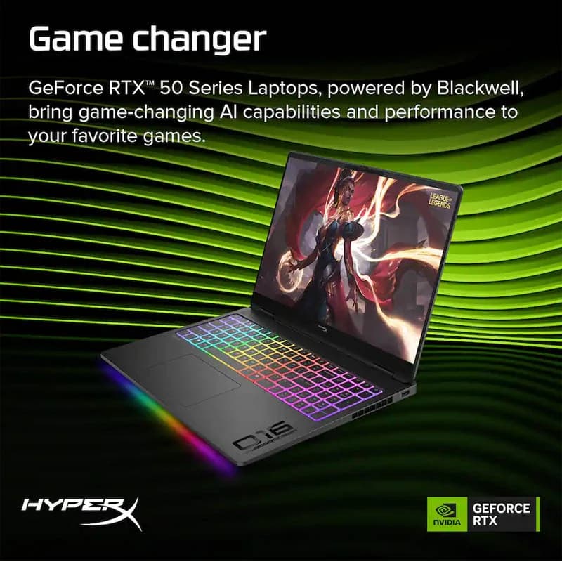 لپ تاپ 16 اینچی اچ پی مدل HyperX OMEN MAX 16 16-ah1023dx Core Ultra 9 290HX Plus 32GB 1TB SSD 12GB RTX 5070 Ti