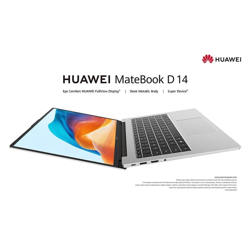 لپ تاپ 14 اینچی هواوی مدل MateBook D 14 2023 i5 12450H 16GB 512GB SSD Intel