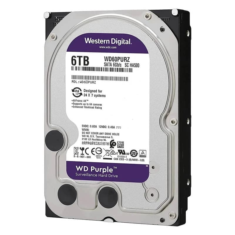هارد دیسک اینترنال وسترن دیجیتال WD Purple 6TB
