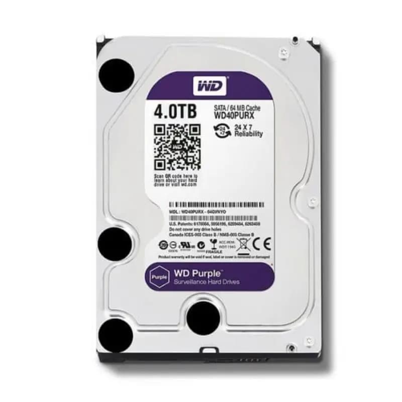 هارد دیسک اینترنال وسترن دیجیتال بنفش WD40PURZ 4TB