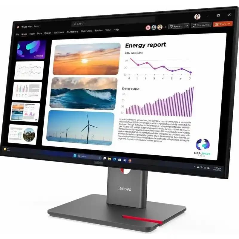مانیتور 23.8 اینچی لنوو مدل ThinkVision P24QD-40