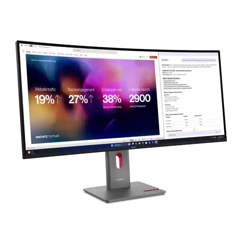 مانیتور 39.7 اینچی لنوو مدل ThinkVision P40WD-40