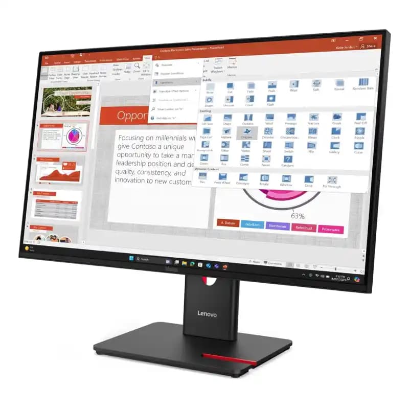 مانیتور 27 اینچی لنوو مدل ThinkVision T27-40