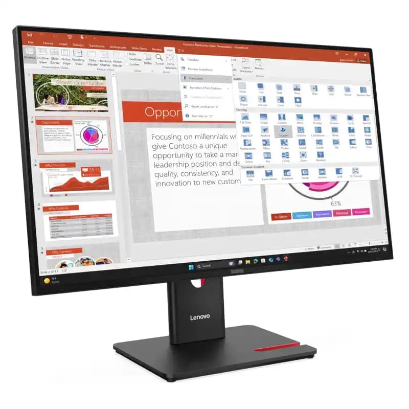 مانیتور 27 اینچی لنوو مدل ThinkVision T27-40