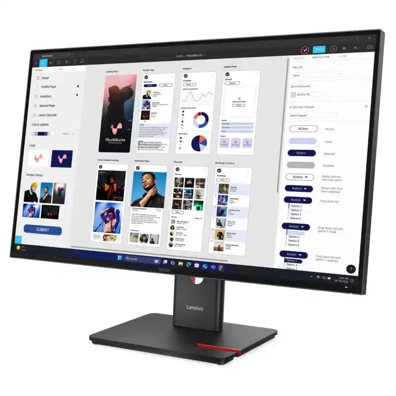 مانیتور 31.5 اینچی لنوو مدل ThinkVision T32UD-40