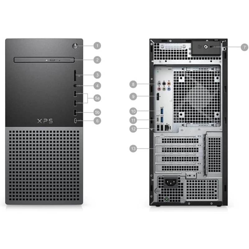 کیس کامپیوتر دل مدل XPS 8950 i9 12900K 128GB 1TB SSD + 1TB HDD 24GB RTX 3090