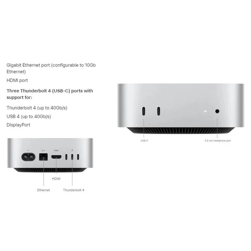 مک مینی اپل مدل MHQN4 M5 Pro 24GB 512GB SSD