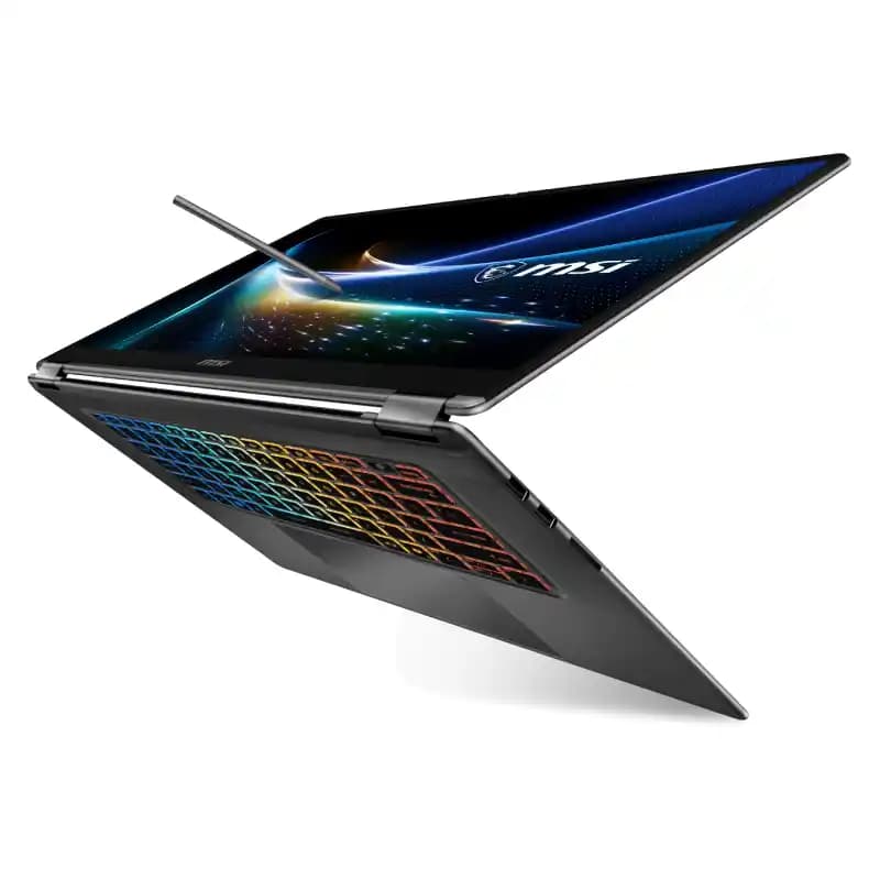 لپ تاپ 16 اینچی دو کاربره ام اس آی مدل Prestige N16 Flip AI+ C1XMT RTX Spark N1X 64GB 1TB SSD NVIDIA Blackwell