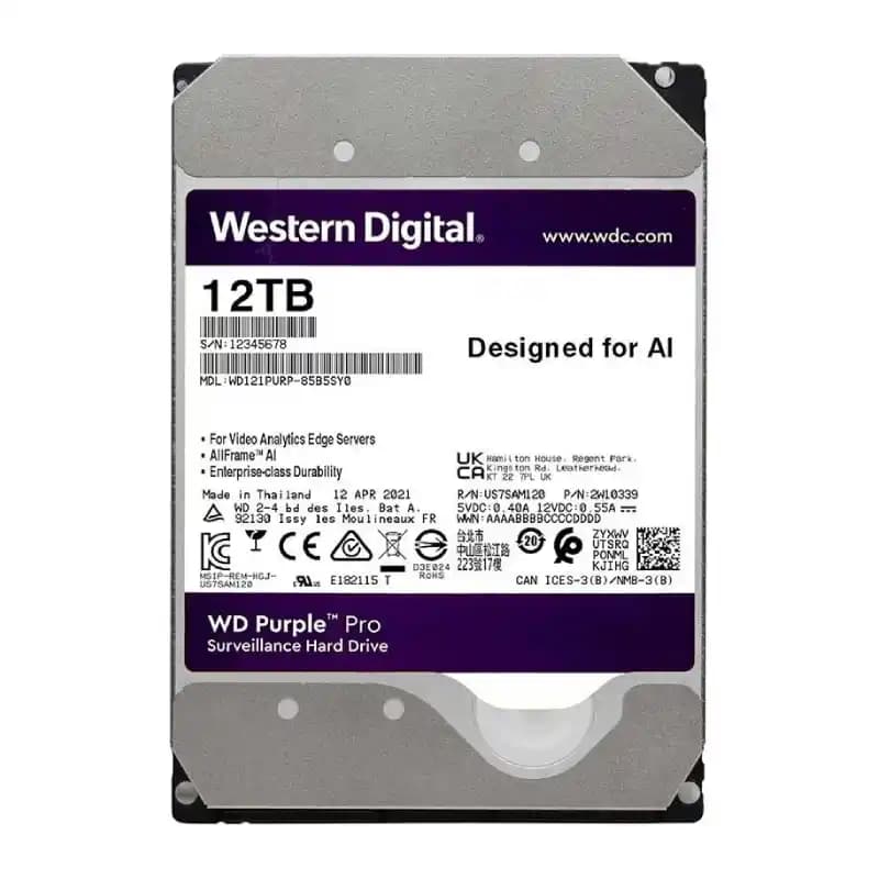 هارد دیسک اینترنال وسترن دیجیتال Purple Pro WD121PURP 12TB