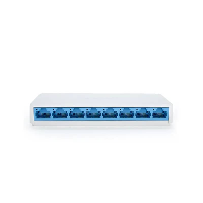 سوئیچ شبکه 8 پورت مگابیت و دسکتاپ مرکوسیس مدل MS108