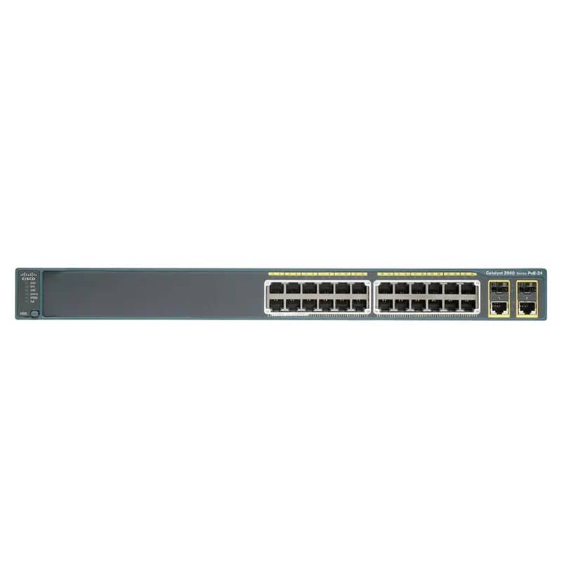 سوئیچ شبکه سیسکو 24 پورت مدل WS C2960X 24PS L