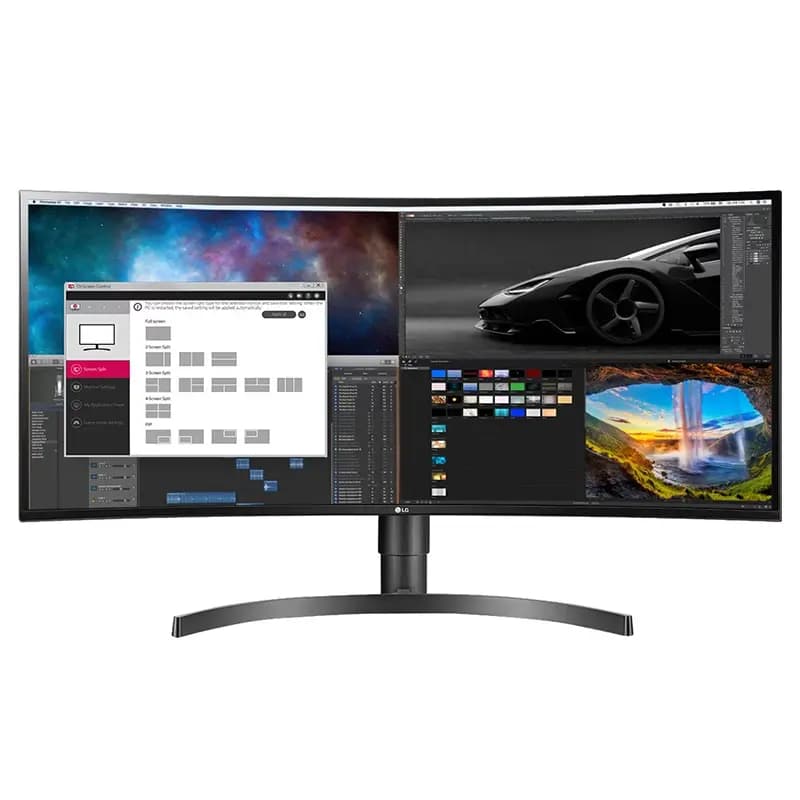 مانیتور مخصوص بازی ال جی مدل LG 34WR50QC B سایز 34 اینچ منحنی