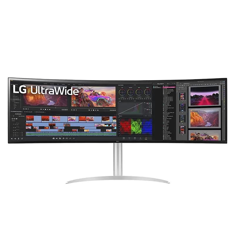 مانیتور مخصوص بازی ال جی مدل LG 49WQ95C W سایز 49 اینچ منحنی