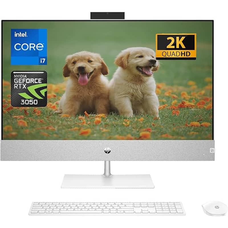 کامپیوتر آل این وان اچ پی 27 اینچی مدل PAVILION 27-ca2020ny i7 16GB 512GB SSD 4GB RTX3050