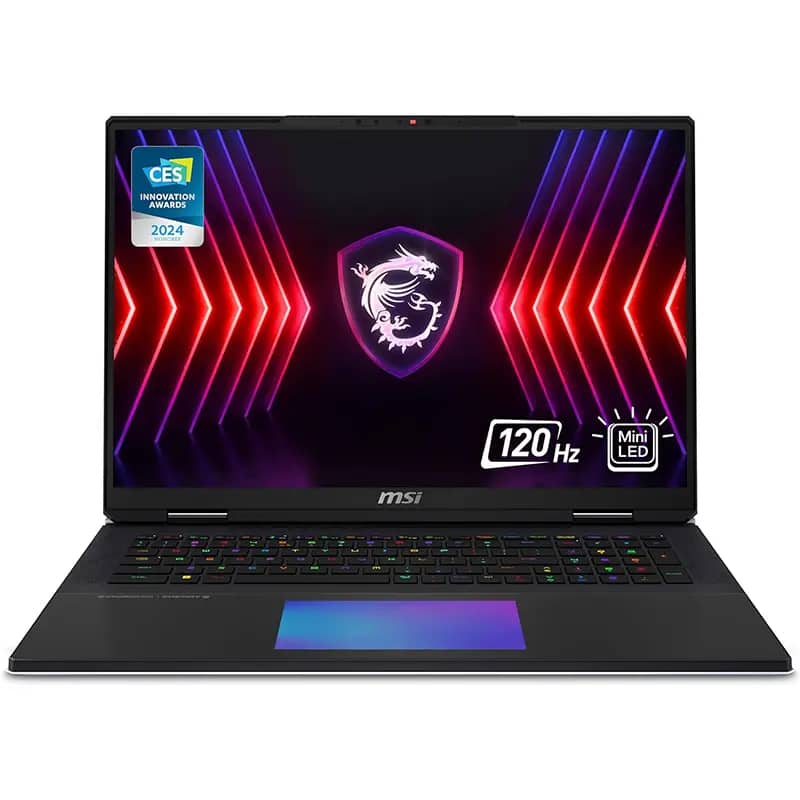 لپ تاپ 18 اینچی ام اس آی مدل Titan 18 HX AI A2XWJG Ultra9 64GB 4TB SSD 24GB RTX 5090