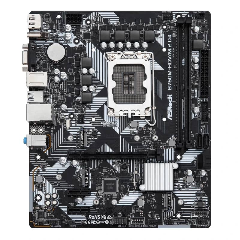 مادربرد ازراک مدلAsrock B760M-HDV/M.2 DDR4