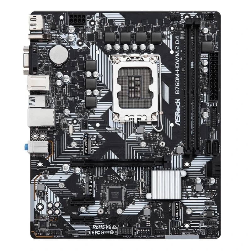 مادربرد ازراک مدلAsrock B760M-HDV/M.2 DDR4