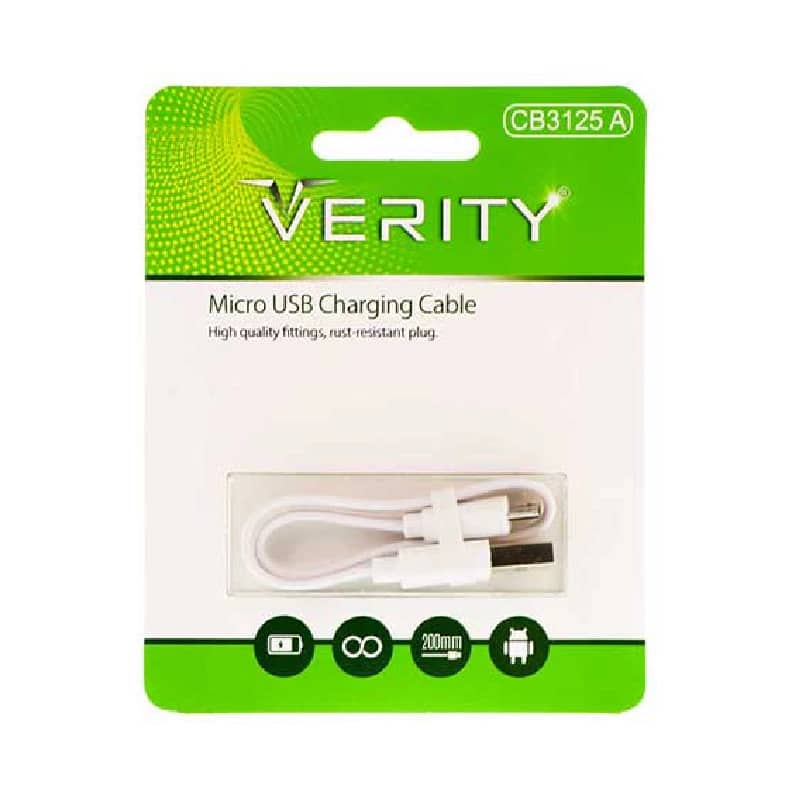 کابل میکرو یو اس بی Verity CB3125 A 20cm