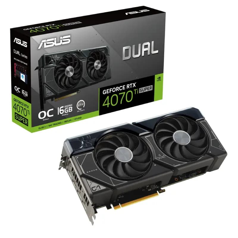 کارت گرافیک ایسوس مدل Dual GeForce RTX 4070 Ti SUPER OC Edition 16GB GDDR6X