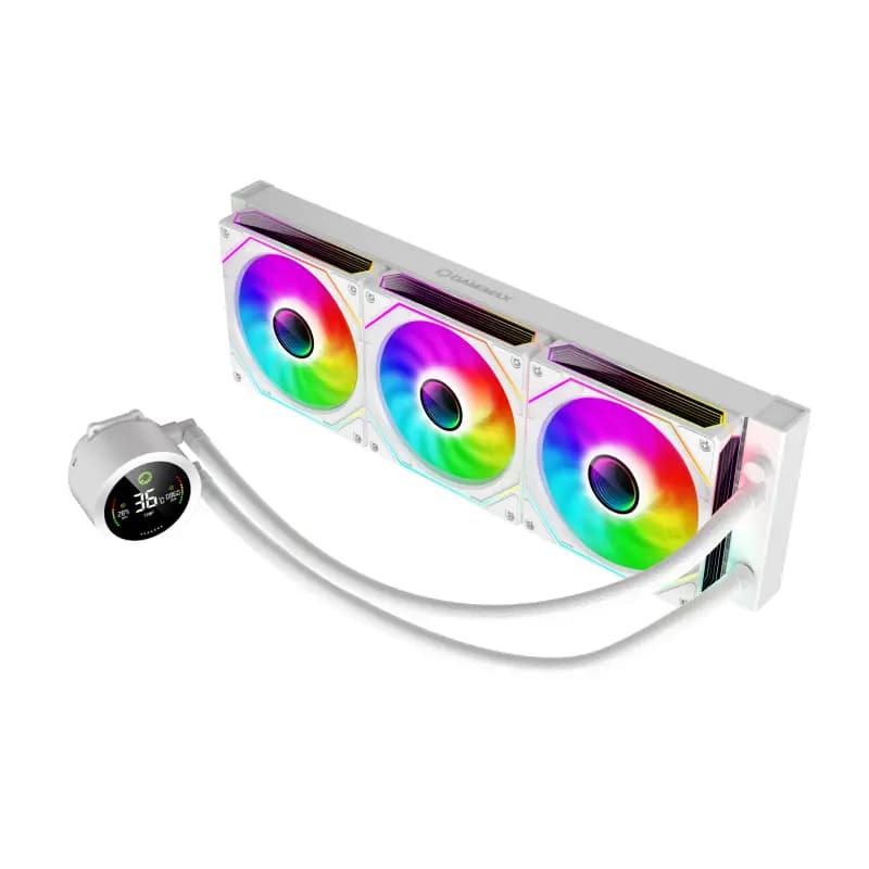 خنک کننده پردازنده مایع گیممکس مدل IceBurg 360 Digital WH
