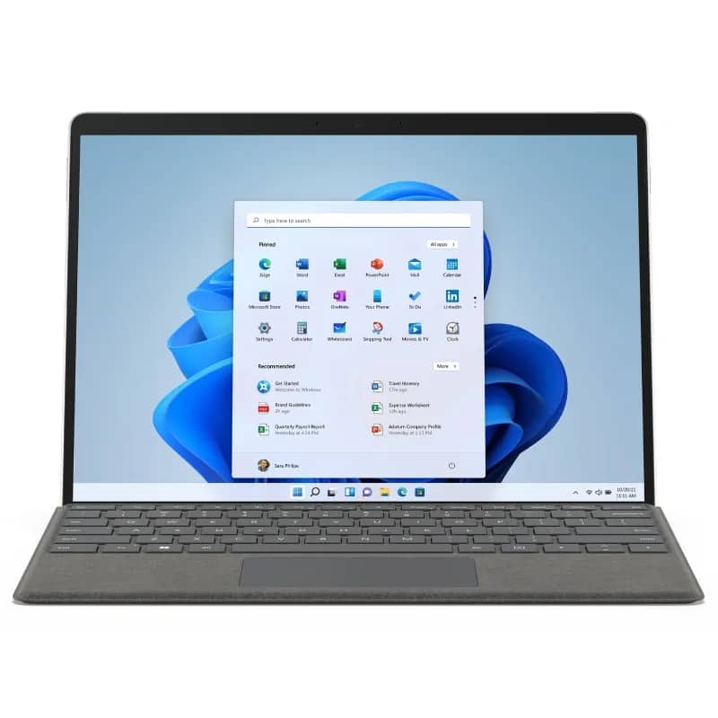 لپ تاپ ۱۳ اینچی مایکروسافت مدل Surface Pro 8 i5 16GB 256GB SSD Intel Iris Xe اپن باکس