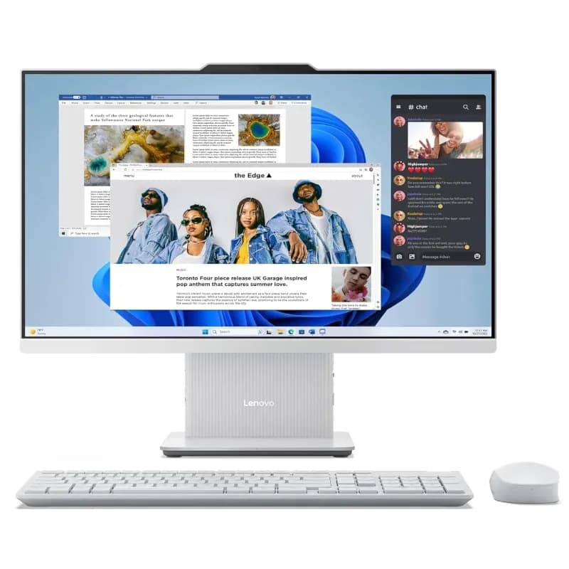 کامپیوتر آل این وان لنوو 23.8 اینچی مدل IdeaCentre AIO 24IRH9 A390 i3 8GB RAM 512GB SSD Intel UHD